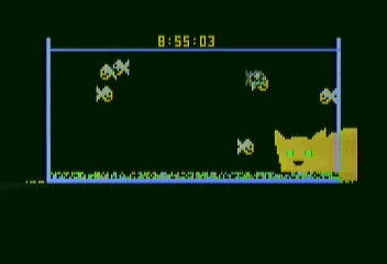 Goldfish Demo (Bally BASIC) Fish tank with cat